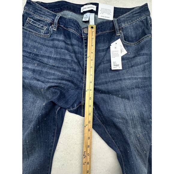Lane Bryant Jeans Womens Size 18 HighRise Flex Magic Waistband Jeans Embellished - Picture 7 of 11